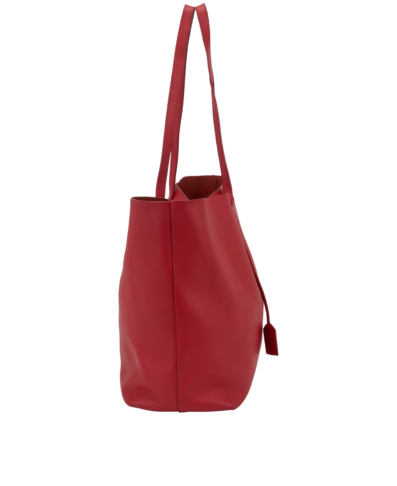 East West Shopping Tote, &pound;450, Handbags, Red, Leather, Side view